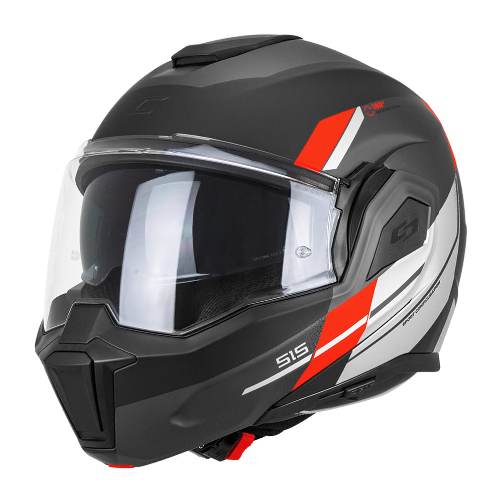 CGM 515G VERSO SPORT NERO ROSSO FLUO OPACO
